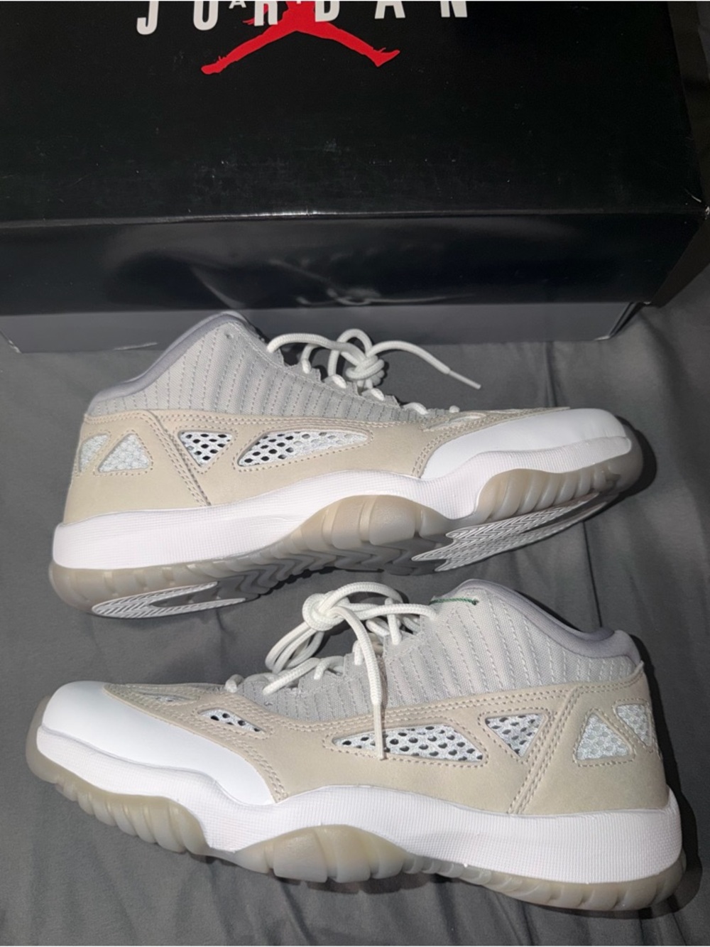 Jordan 11 Retro Low IE ‘Light Oreowood Brown’ Size 8M